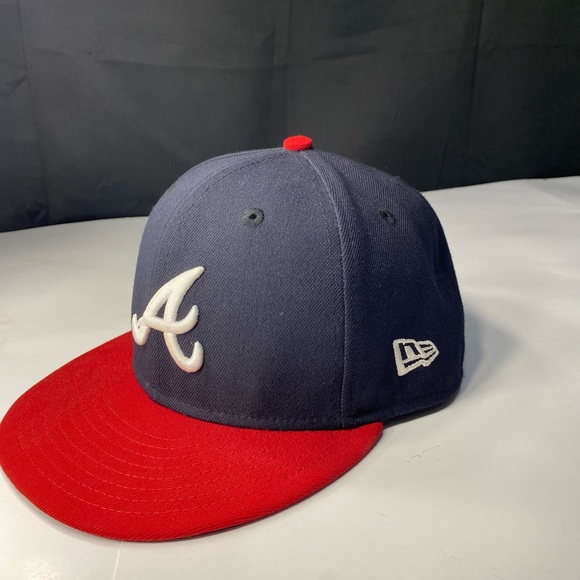 Men's New Era 59Fifty Atlanta Braves Authentic On Field Fitted Size 6 7/8 - Picture 2 of 6